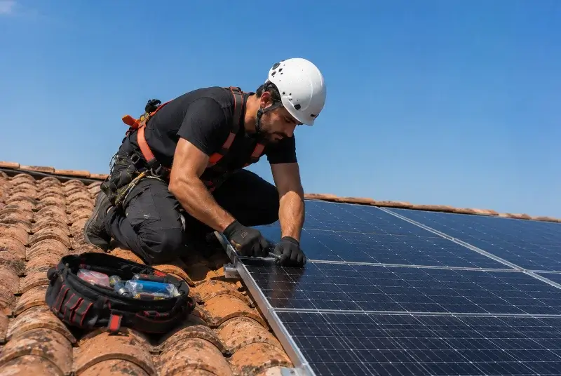 Maintenance et monitoring de panneaux solaires à Bram