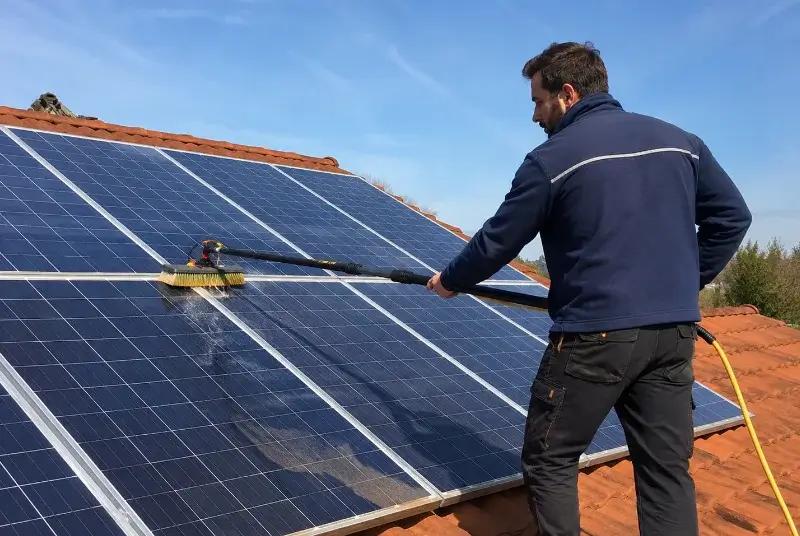 Nettoyage et entretien de panneaux solaires à Bram